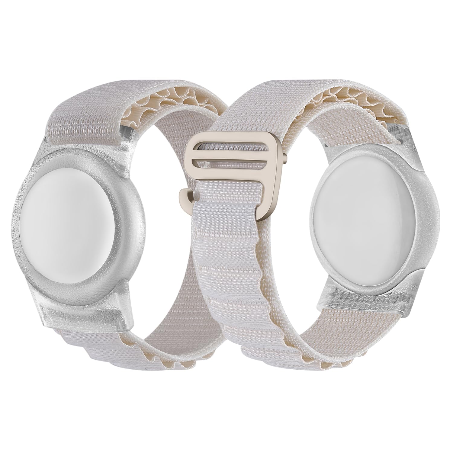 Airtag Wristband for Kids, Airtag Bracelet Kids with Nylon Adjustable airtag Band,TPU Premium Airtag holder, airtag watch strap Compatible Apple air tag for toddlers kids adults