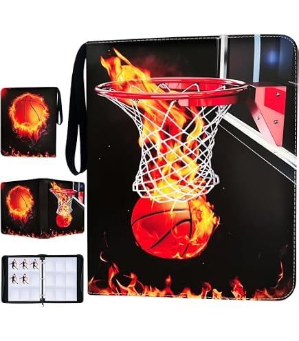 nba cards binder 900 Pocket Zippered Basketball Card Binder, 9-Pocket Trading Card Album with 50 Removable Sleeves, PU Leather Waterproof Sports Card Holder for Basketball Storage Display Case Gift : Toys & Games Reinforced 3′′ D Style:Eternal Might Have you guys ever Brock