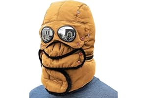 Warm Hat,Full Cover Thick Warm Headwear | Ski Hat with Detachable Goggles and Masque,for Women, Outdoor Sports, Camping,