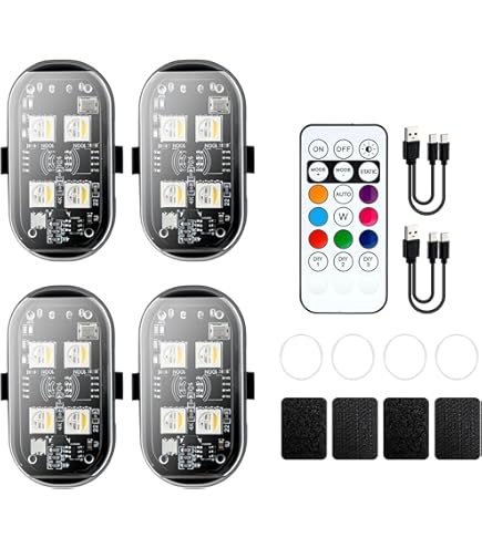 Lumière stroboscopique à LED pour voiture, gril, rouge, bleu Lumière stroboscopique à LED pour voiture, gril, rouge, bleu