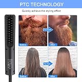 Lidasen Beard Straightener Comb Multifunctional Ionic Heated Brush Men's Hair view 4