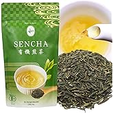 Sencha Green Tea – Organic Japanese Green Tea Loose Leaf, 80g Organic Loose Leaf by HAJIME