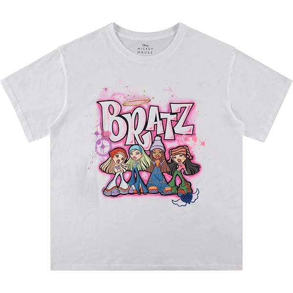 Ladies Original Bratz Dolls Shirt - Yasmin, Cloe, Jade, And Sasha