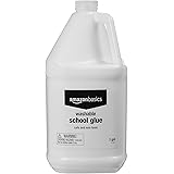 Amazon Basics All Purpose Washable School White Liquid Glue - Great for Making Slime, 1 Gallon Bottle