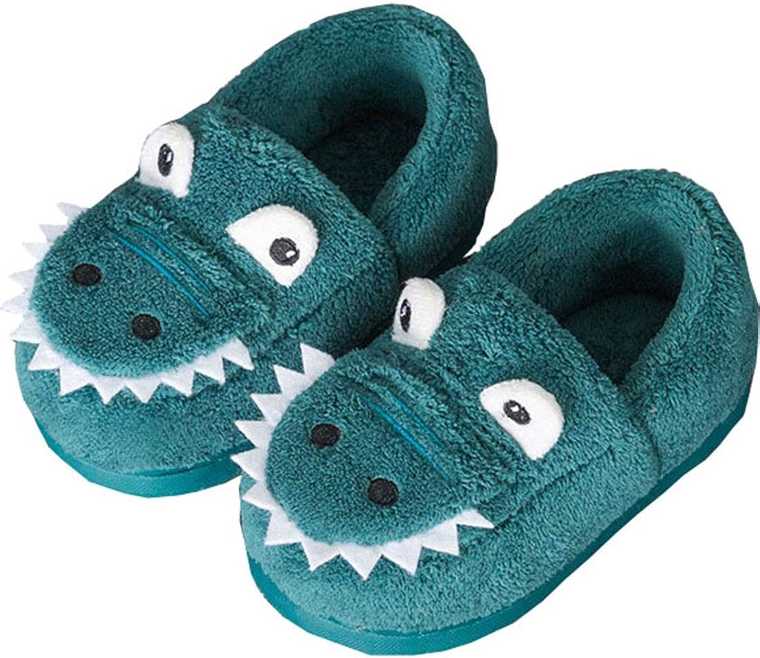 fuzzy dinosaur slippers