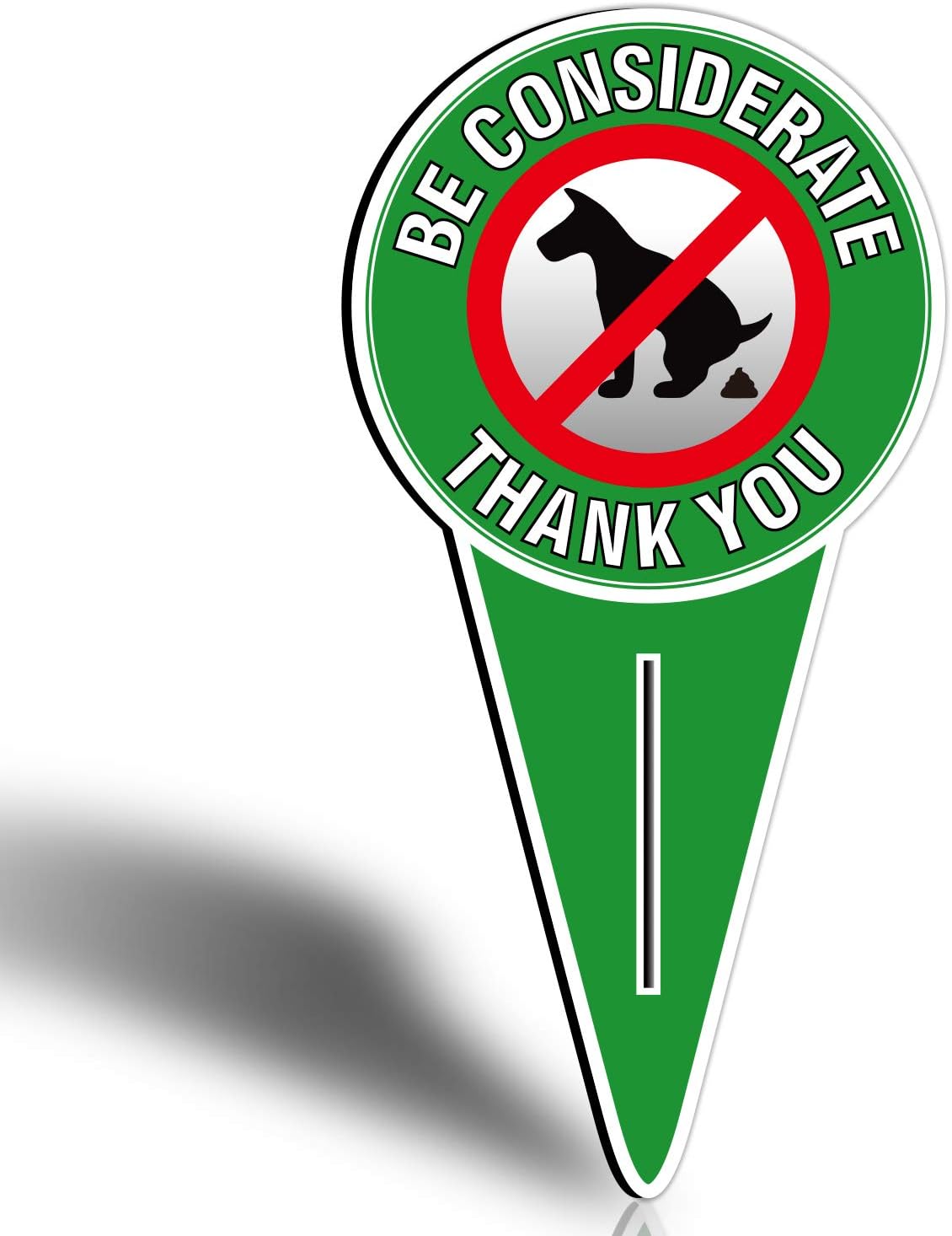 Lot De 2 Panneaux Double Face En Aluminium Avec Inscription « No Dog Peeing »,30x15 Cm,Inscription « No Pooping Dog Peeing »,Panneau Double Face « Please Be Respectful » Pour Jardin (2