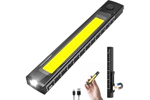 EGUKU Rechargeable Pen Light, 800 Lumen Pen Flashlights with COB Work Light, Portable LED Pocket Flashlight with 6 Light Mode