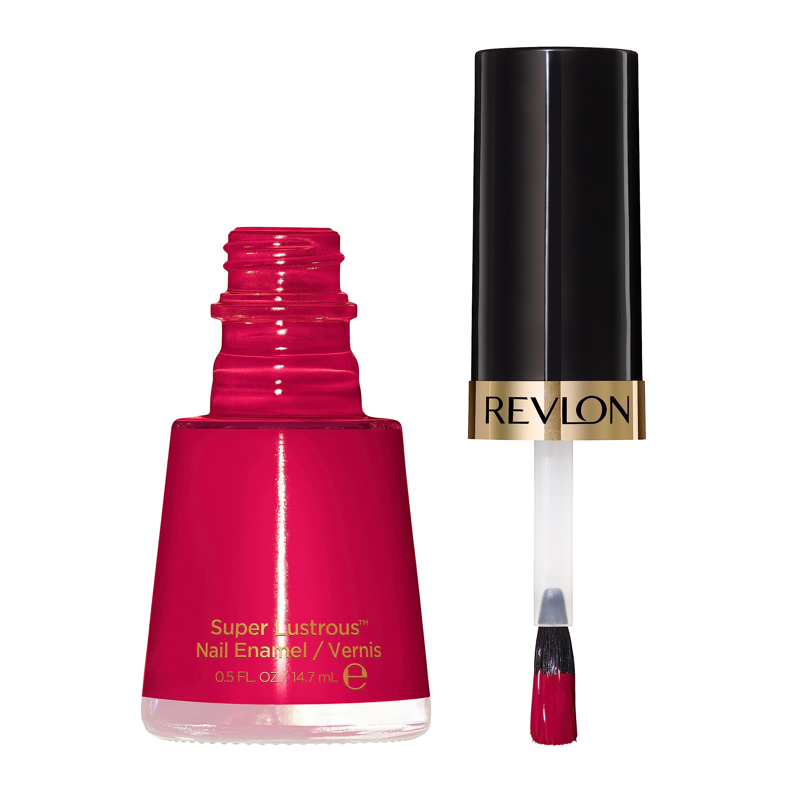 Revlon Super Lustrous Nail Polish, Chip-Resistant & Longwear Formula, High Shine Finish, 270 Cherries In The Snow, 0.5 fl oz - Image 3