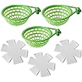 FOIBURELY 3 Sets Canary Nest Bird Nest Plastic Hatching Nest Finch Parrot Canary Nest with Nesting Pads