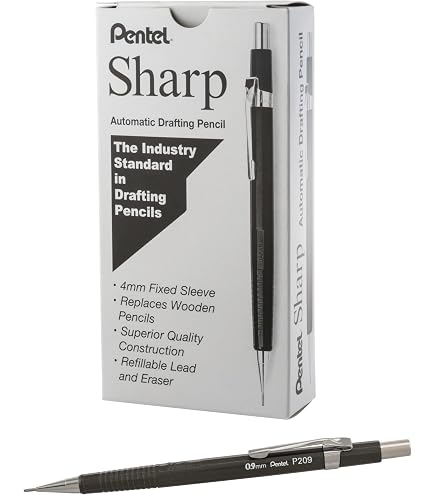 Amazon.com : Pentel Sharp Mechanical Pencil, (0.9mm), Metallic