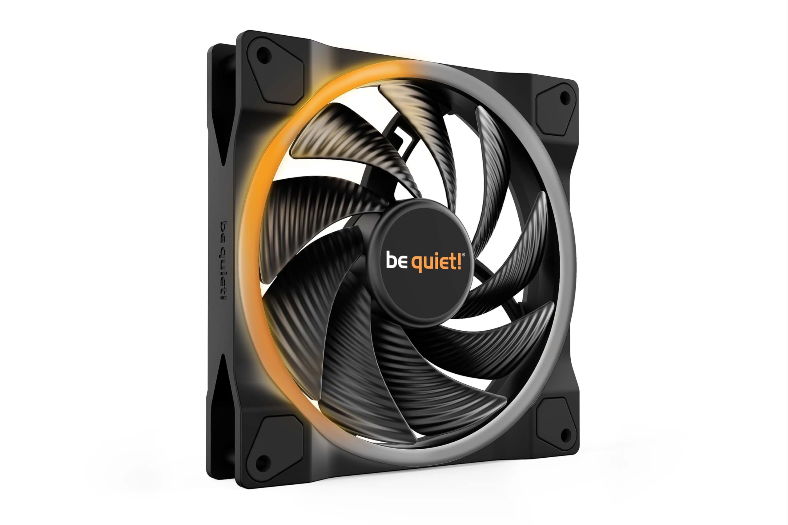 be quiet! Light Wings 140mm PWM high-speed fan, ARGB lighting, multiple colors and modes, silence-optimized fan blades, high air pressure, low noise-generating turbulences, long life rifle-bearing