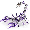 Metalkitor Scorpion 3D Metal Puzzles Kits for Adults Teens – 454 Pcs – Mechanical Assembly Models – 4 Hours to Build – Ideal for Gifts and Decorations (Purple)