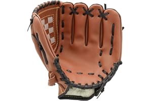 Lismyakey Baseball Gloves Sports Baseball and Softball Glove - Outdoor Sports Left Hand Baseball Glove PU Leather Thickening 