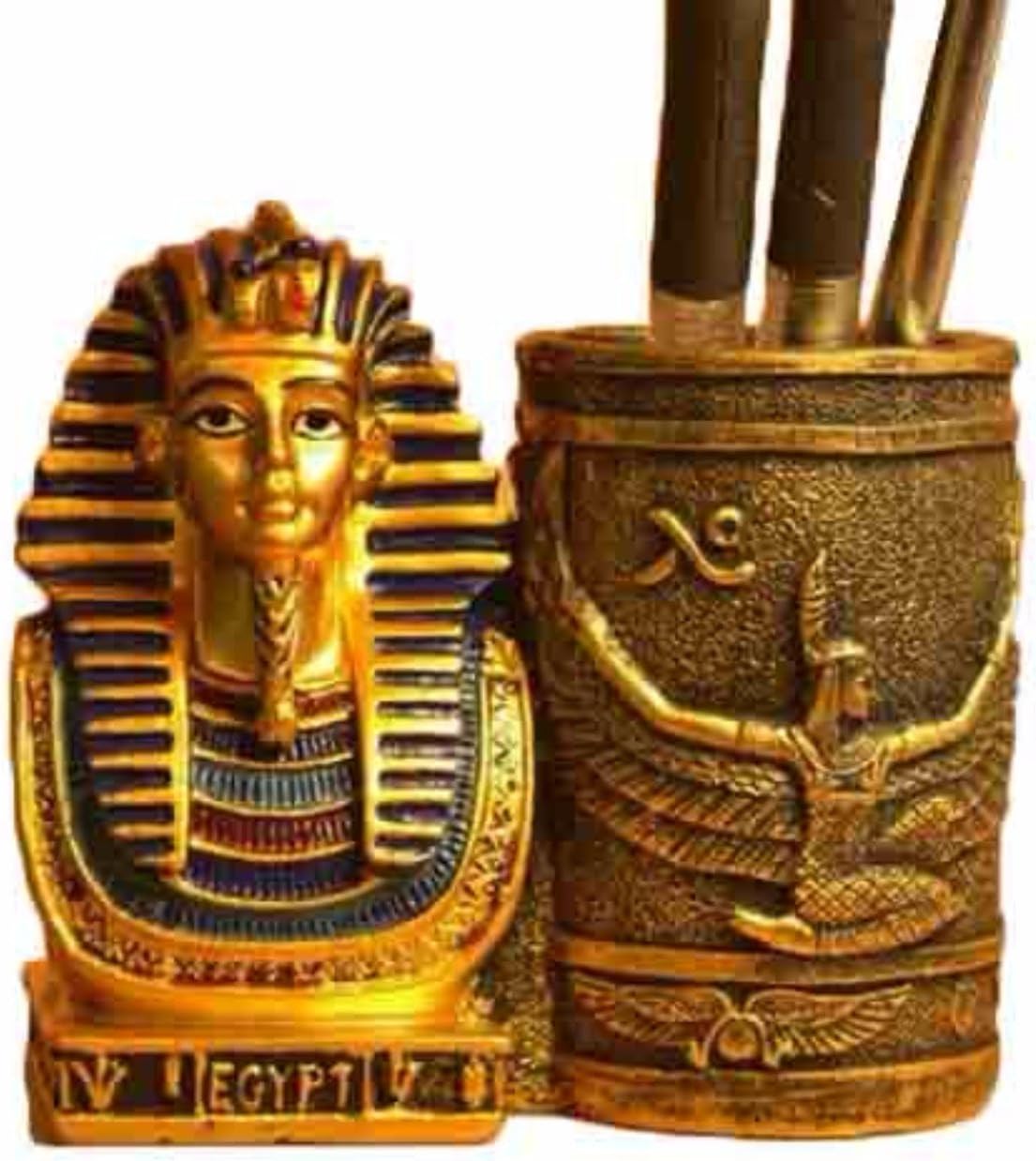 Egypt Home Decor Statue Figure Sculpture Pen holder Pharaoh