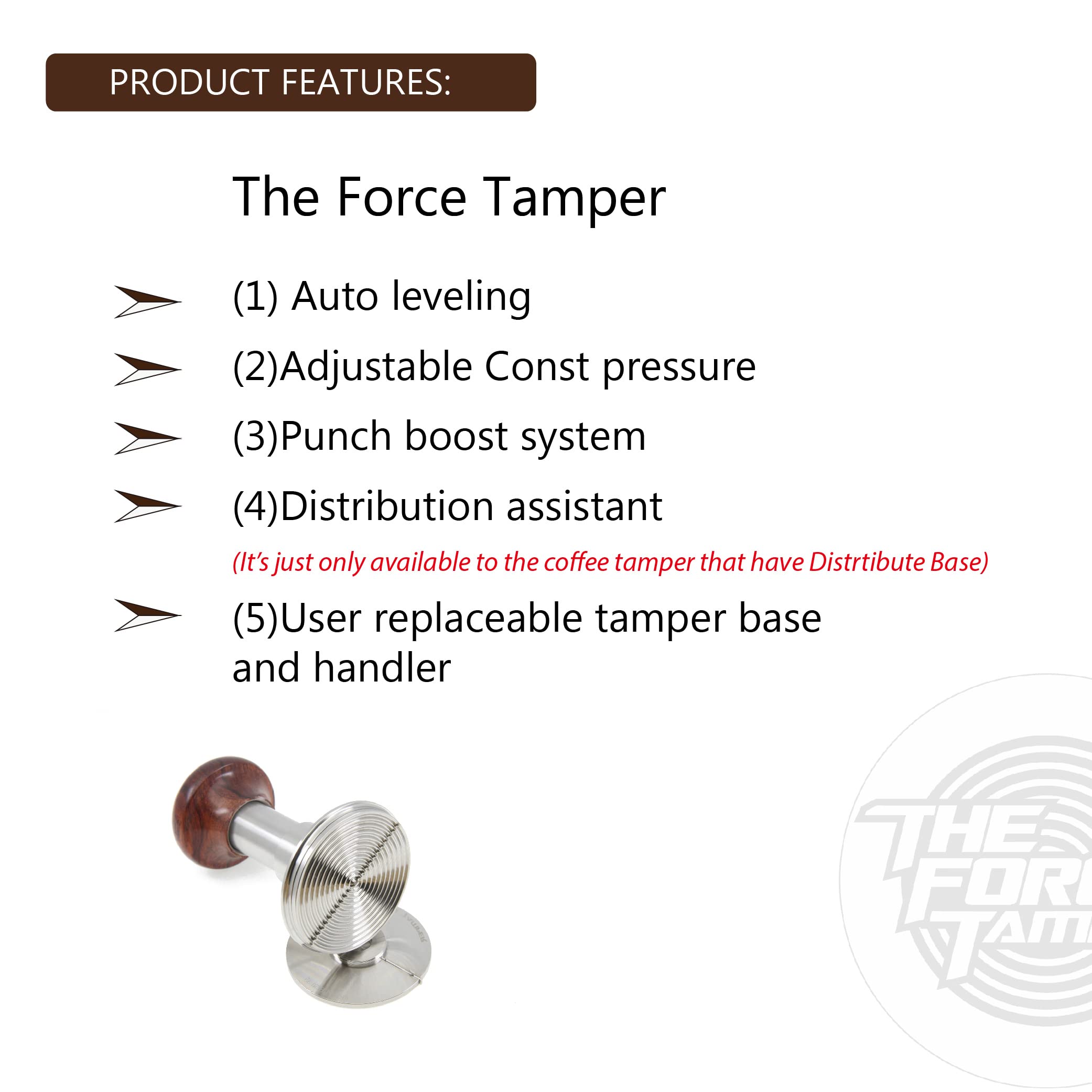 Mua The Force Tamper Automatic Impact Coffee Tamper Adjustable Const