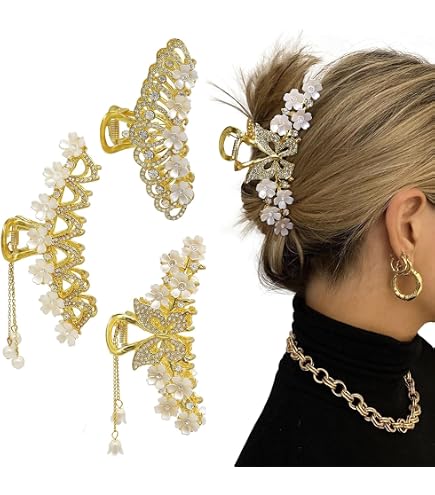 Amazon.com : 1 Pcs Gold Elf Hair Clip Metal Hair Clips for  display picture 1