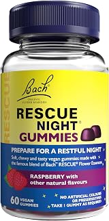 RESCUE Night Gummies Nature Bedtime Support 60 Vegan Raspberry Flavoured