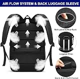 WENIG 50L Extra Large Backpack USB Port Anti Theft TSA Travel Laptop Bag 17 Inch view 6