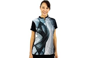 SAVALINO Women's Bowling Shirts, Professional Bowling Jerseys, Ladies Tops S-3XL