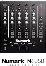 Numark M6 USB 4-Channel DJ Mixer with Built-In Audio Interface view 6