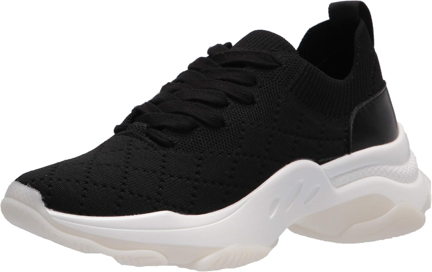 Steve Madden Women's MylesQ Sneaker, Black, 8 UK Buy Online at Best