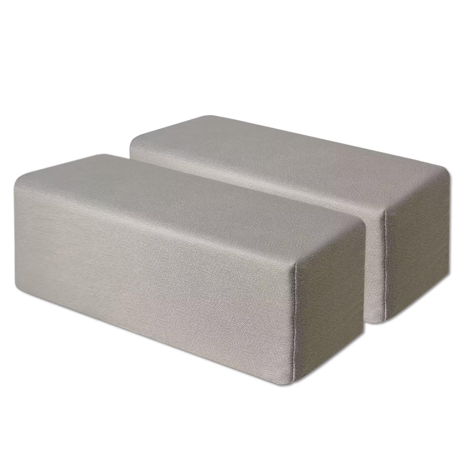 Photo 1 of Couch Arm Rest Pillow, Leatharie Armrest Cushion, High Density Foam Armrest Cushion, Removable & Washable Rectangular Headboard Elbow Support for Armchair Sofa Bed,Light Gray-2pcs,5.9x5.9x23.6"