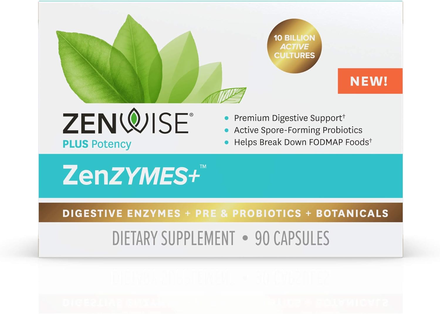 Amazon Com Zenwise Ultimate Enzymes Probiotics Prebiotics Best Daily Digestive Immune Flora Support For Men Women Enzyme Blend Botanicals Clinically Studied Probiotic For Gut Health