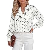 BTFBM Womens Tops Dressy Casual Spring 2026 Boho Floral V Neck Long Sleeve Half Button Down Shirt Work Business Blouses