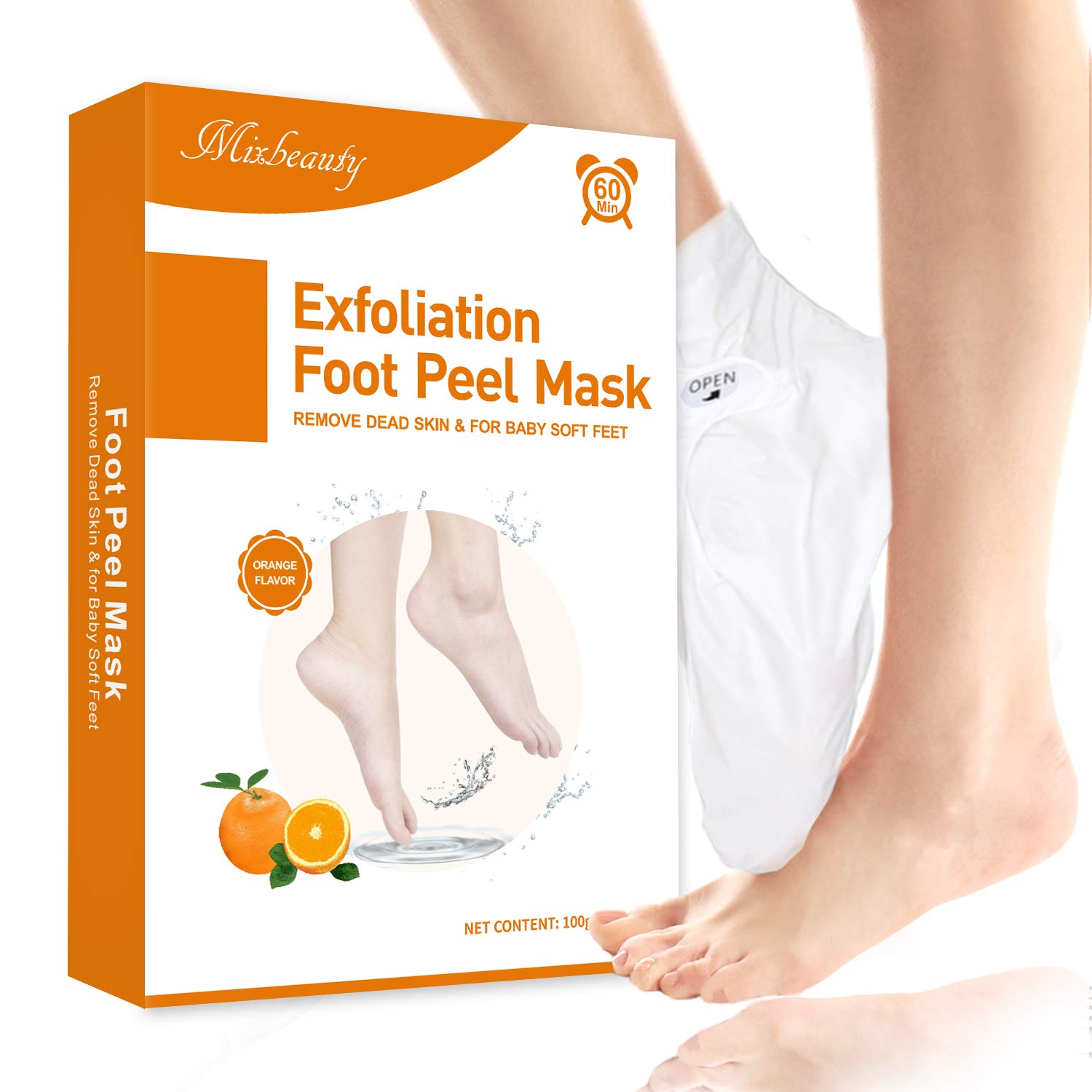 Mixbeauty Foot Peel Mask 2 Pack Professional Baby Feet