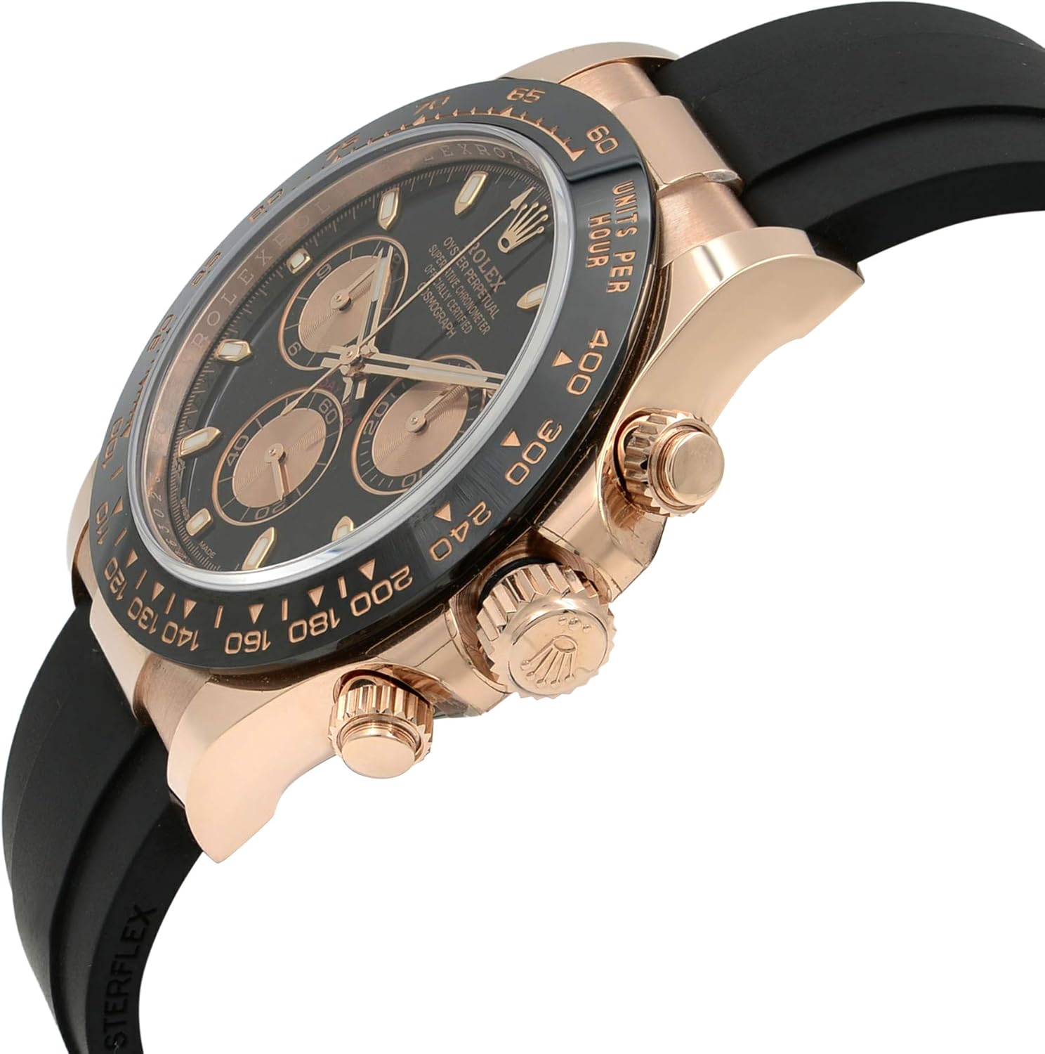 Amazon Com Rolex Daytona Oysterflex Everose Gold Black Dial Automatic Mens Watch ln Watches