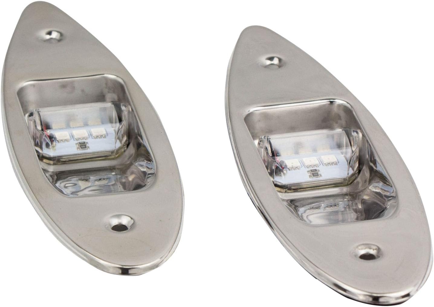 Five Oceans Stainless Steel Flush Mount LED Navigation Side Lights, 12V FO-3840: Automotive