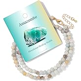 Bolinailo Turquoise Natural Stone Necklace for Women 4mm Handmade Crystal Choker Bead Necklace Gemstone Necklace Healing Crystal Jewelry for Women
