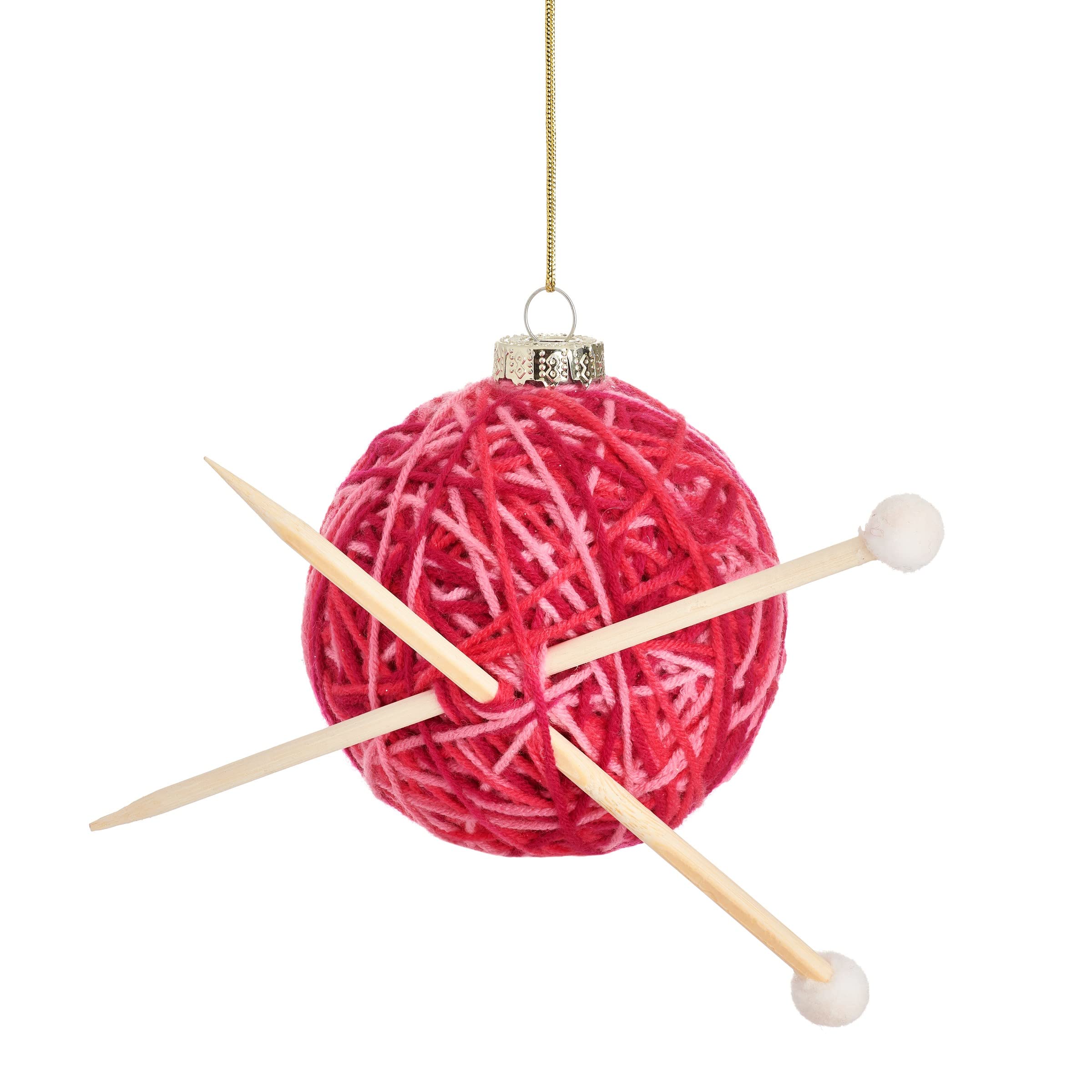 Sass & Belle Knitting Ball Shaped Bauble