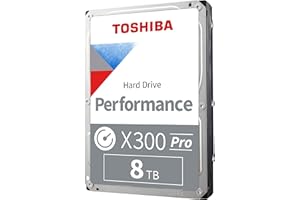 Toshiba X300 PRO 8TB High Workload Performance for Creative Professionals 3.5-Inch Internal Hard Drive – Up to 300 TB/Year Wo