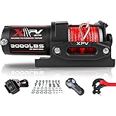 XPV AUTO 3000 lb 12V DC Electric Winch, Waterproof Winch for ATV UTV Boat with Wireless Remote Corded Control Recovery Winch 