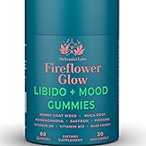 Alchemist Labs Libido Booster for Women | Fireflower Glow Mood and Libido Gummies | HornyGoatWeed Women, Maca Root, Ashwagandha, Organic Saffron Extract, Vitamin B6, B12 Supplement