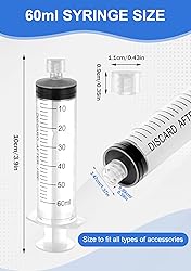 60mL Luer Lock Syringe with Cap - Sterile