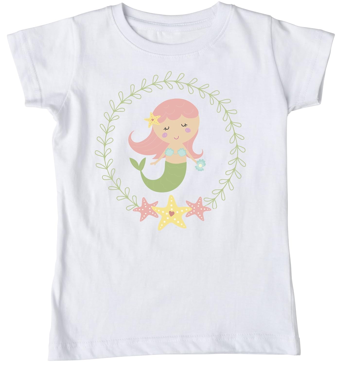 Girl's Mermaid Shirt, Personalized Mermaid Shirt, Summer