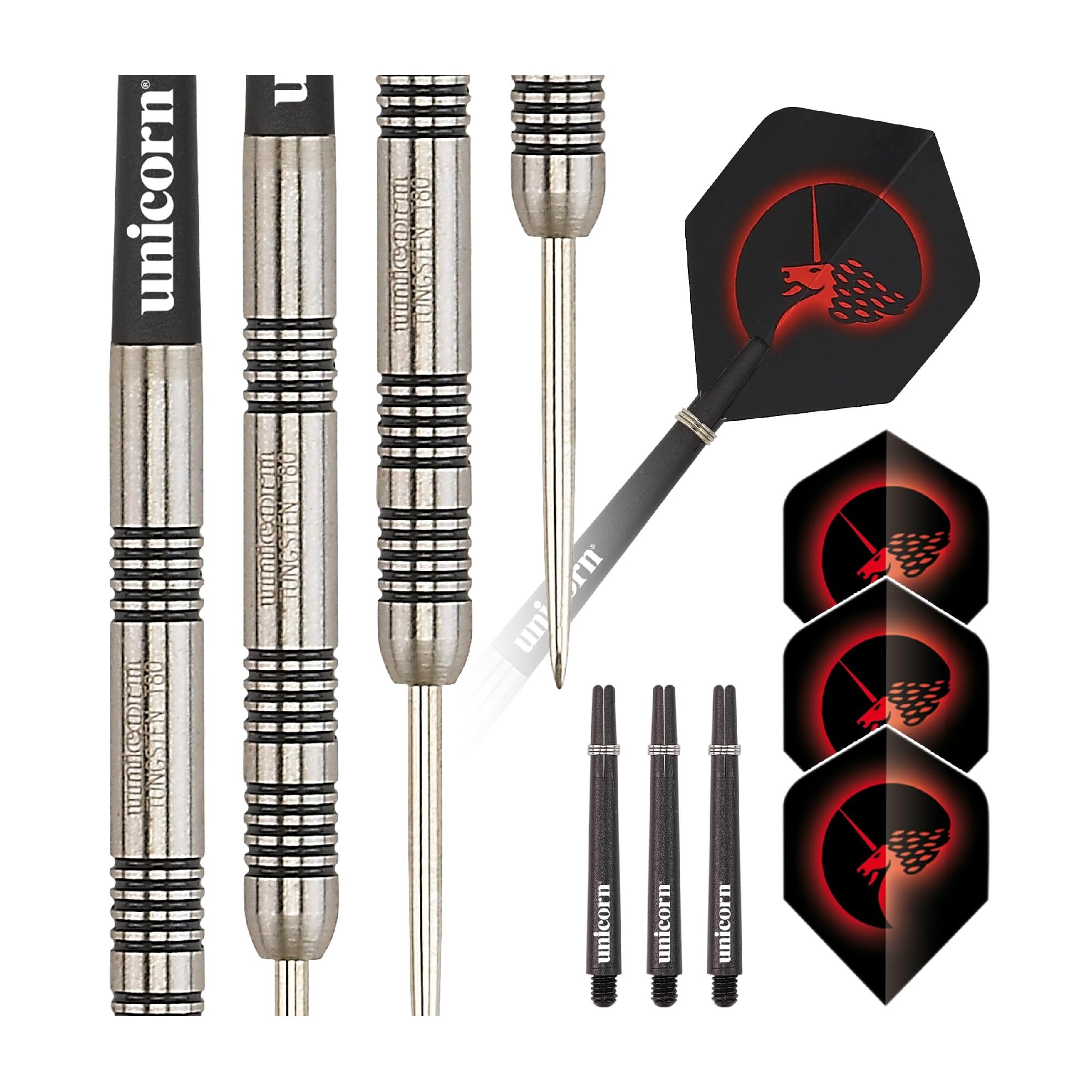 Unicorn Steel Tip Professional Darts Set | Core Style 3 | Natural Tungsten Barrels | 21 G — image 1