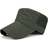 Masktide Oversize XXL Mens Long Bill Breathable Mesh Military Cadet Army Caps Womens Water Resistant Quick Dry Flat Top Hats