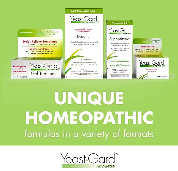 YEASTGARD ADVANCED HOMEOPATHIC YEAST TREATMENT VAGINAL GEL -WHITE 1 OZ