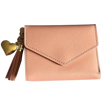 SAISAN Pink Woman Short Style Wallet Pocket Money Holder (Color-Pink||117#F)