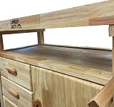 LUMBER JACK WB1200DC3 Heavy Duty Woodworking Bench Front Tail Vice Dog Holes view 4