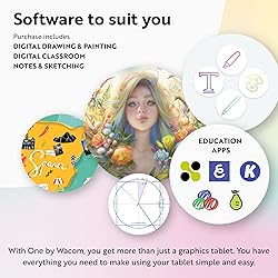 One by Wacom Small Graphics Drawing Tablet 8.3 x