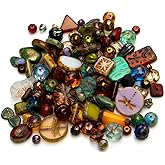 Czech Bead Vault Picasso Glass Bead Mix – 40g Handmade Czech Assortment (Approx. 50 Beads) | Artisan Jewelry Supply, Mixed Sizes 3–20mm