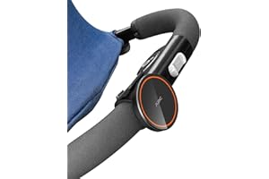 A2C Stroller Phone Holder Compatible with MagSafe - Magnetic Stroller Mount with Adjustable Strap - One-Hand Operation - Fit for Belly Bars, Hand Bars & Shopping Carts - Essential Stroller Accessory