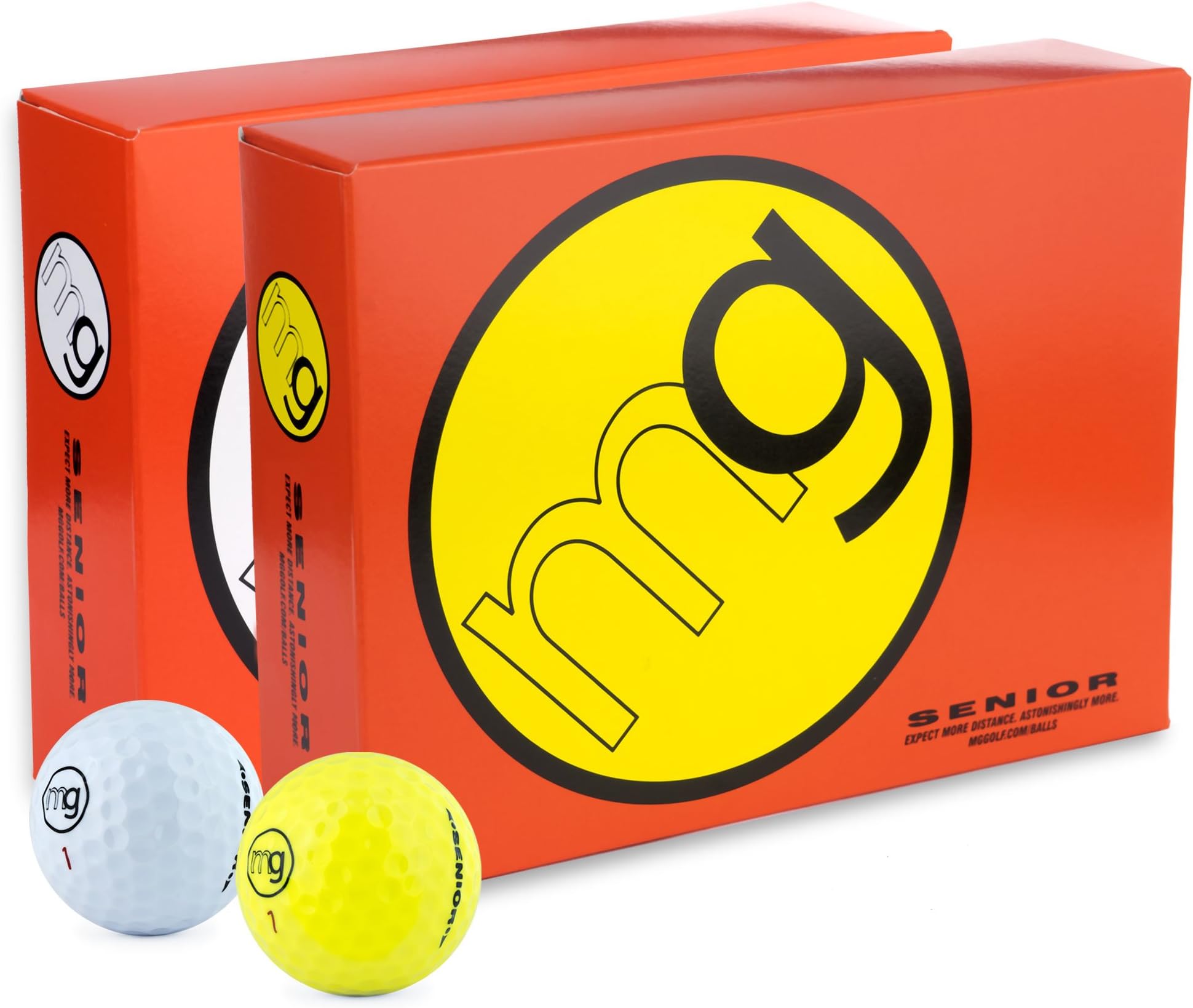 MG Golf Balls Senior Longest with Speed, Distance, Maximum Enjoyment (1-Dozen)