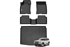 Wailtnb All Weather Floor Mats & Cargo Liner for Ford Bronco Sport 2021-2024 2025 Custom Fit Waterproof Durable Easy to Clean fit for Ford Bronco Sport 2021-2025 Accessories