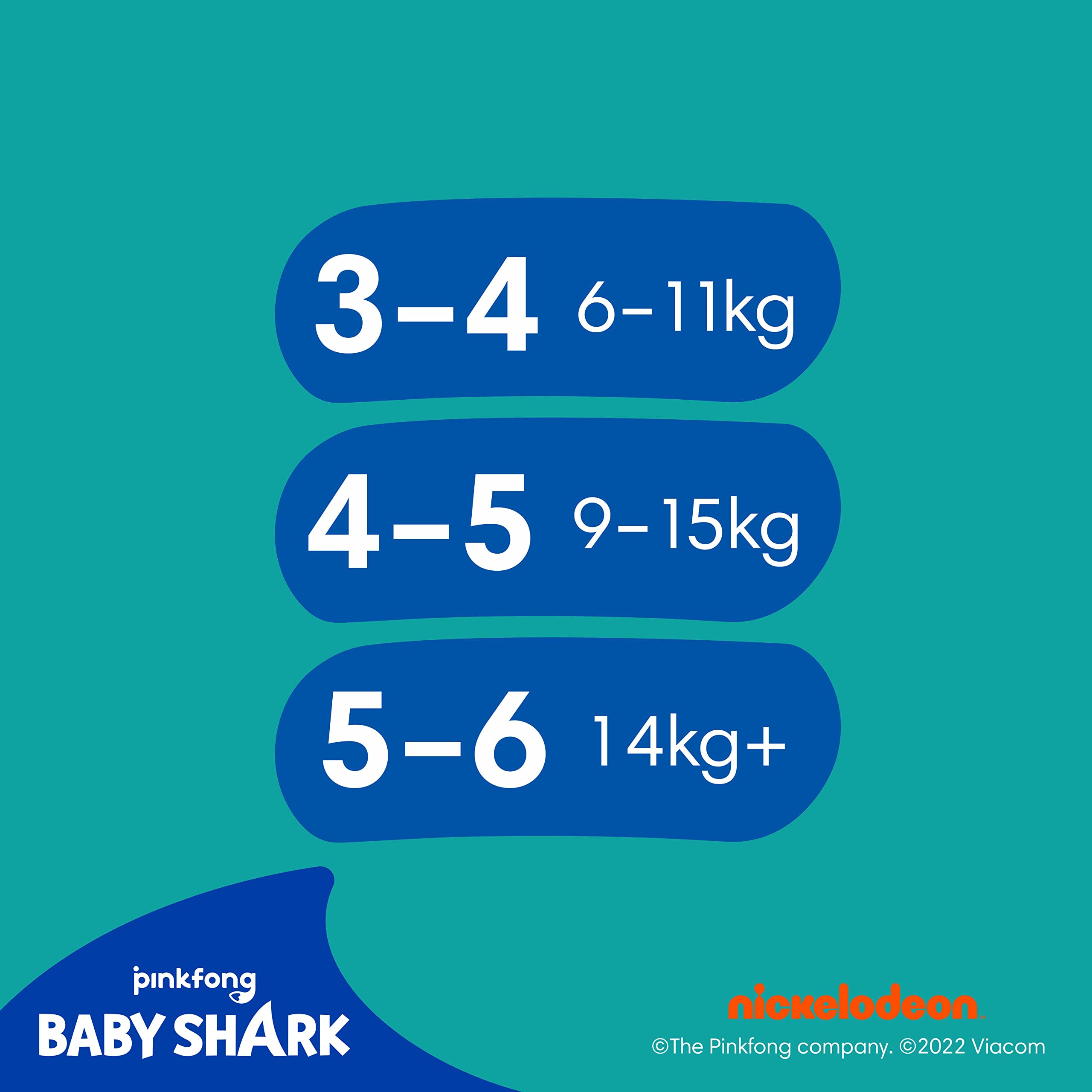 Pampers Splashers Baby Shark Limited Edition 4-5, 11, 9kg-15kg, Einweg-Schwimmwindeln, für sicheren Schutz im Wasser 8
