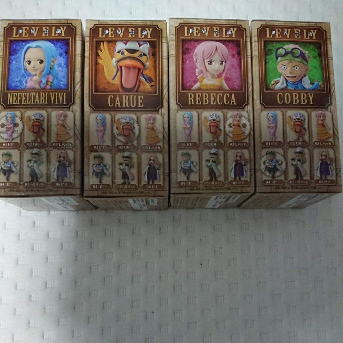 Amazon ワンピース ワールドコレクタブルフィギュア 世界会議1 レヴェリー 4種セット まとめ ビビ カルー レベッカ コビー Wcf フィギュア ドール 通販